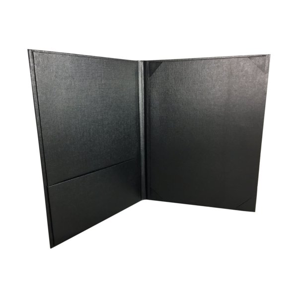 Midnight Linen Dual-Pocket Card Portfolio for Distinguished Correspondence