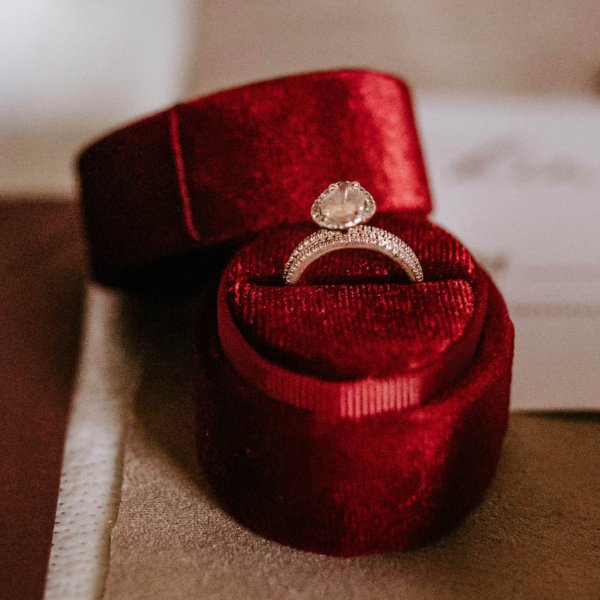 Crimson Dream Velvet Jewel Nest for Eternal Promises