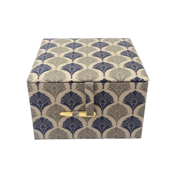 Opal-Inspired Teal Oriental Treasure Chest for Modern Keepsakes