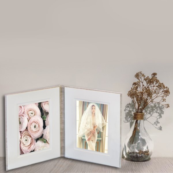 Wedding Memory Ivory Linen Photo Folio