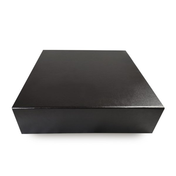 Sleek Midnight Black Magnetic Collapsible Present Casket