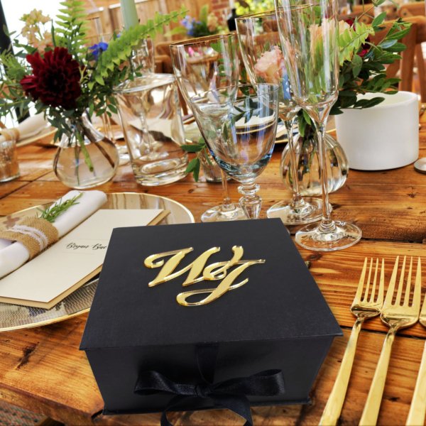 Midnight Bespoke Presentation Box Adorned with Gilded Insignia