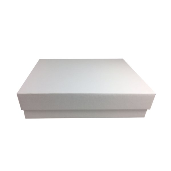 Pristine Pearl Wedding Invitation Box Enclosure in Premium White Cardstock