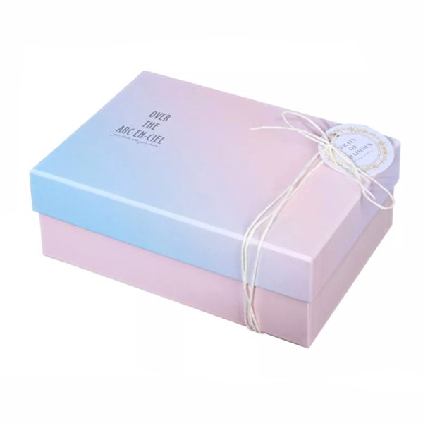 Midnight Matte Gift Box with Artisan Printed Elevating Top