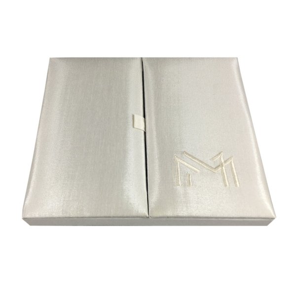 Personalized Ivory Keepsake Monogram Box for Wedding Wishes