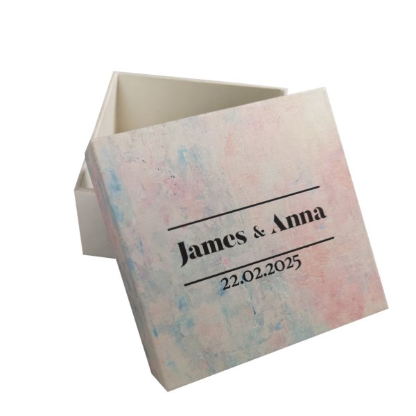 Whimsical Bespoke White Paper Gift Treasure Box