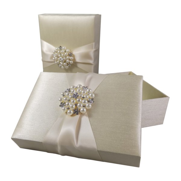 Lustrous Ivory Pearl Treasure Box for Matrimonial Keepsakes