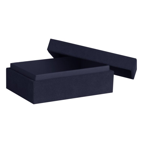 Petite Cocoa Velvet Treasure Chest with Secure Top