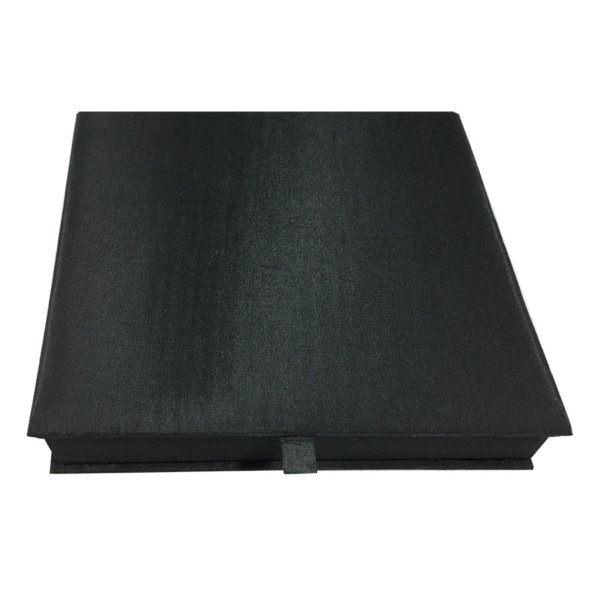 Black Silk Matrimony Keepsake Box with Card Pocket